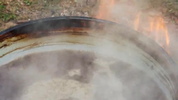 Viejo Modo Hacer Mermelada Manzana Cocina — Vídeo de stock