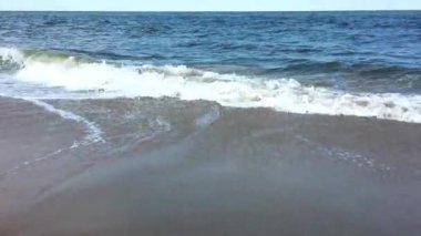 Deniz Dalgaları ve ince kum, Rehoboth Beach, Abd 