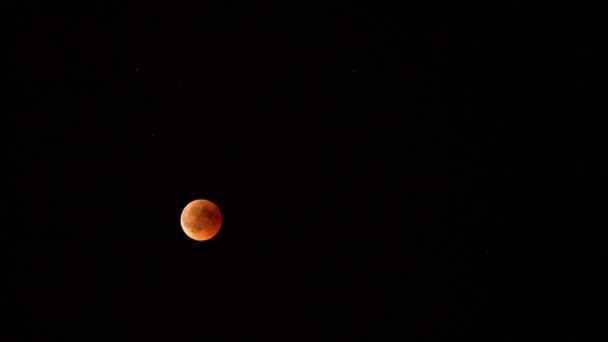 Місячне Затемнення Крові Супутник Липня 2018 — стокове відео