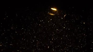Sokak Aydınlatma gece düşen kar