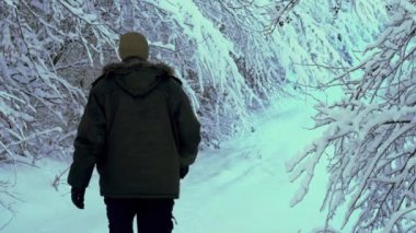 Adam ağaçtan kar sallamak