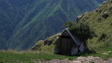 Kırsal bina Lukomir köyü Bosna-Hersek