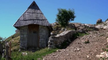 Kırsal bina Lukomir köyü Bosna-Hersek