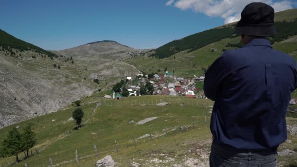Χωριό Λουκόμιρ Μπιρατσάνιτσα Κόνιτς Θέση Στο Ψηλότερο Υψόμετρο 1472M Στη — Αρχείο Βίντεο