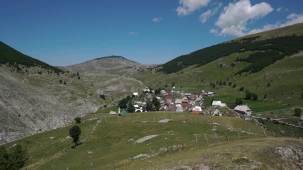 Vila Lukomir Bjelanica Konjic Lugar Elevação Mais Elevada 1472M Bósnia — Vídeo de Stock