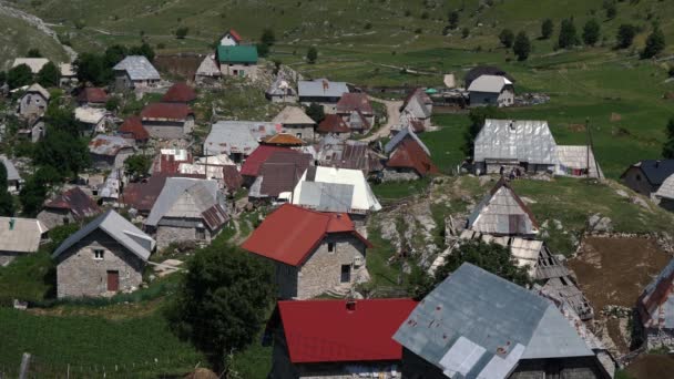 Lukomir Village Bjelanica Konjic Place Highest Elevation 1472M Bosnia Herzegovina — Stock Video