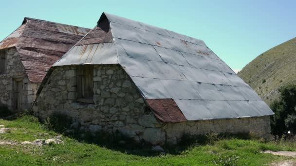 Edifício Rural Lukomir Aldeia Bósnia Herzegovina — Vídeo de Stock