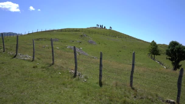 Lukomir Dorf Touristischer Ort Bosnien Und Herzegowina — Stockvideo