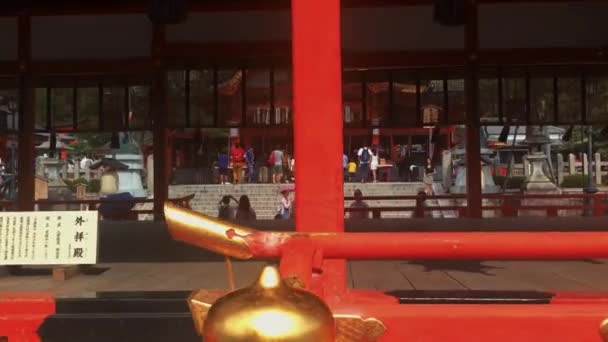 Santuário Fushimi Inari Taisha Kyoto Japão Agosto 2019 — Vídeo de Stock