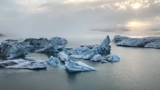 Льодовик Йокулсарлон Лагуна Ісландія — стокове відео