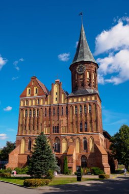 Kaliningrad, Rusya - 10 Eylül 2018: Kaliningrad katedralde.