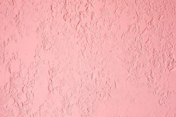 Parete intonacata rosa. otvetka fresco in locali commerciali, ristrutturazione di design in casa — Foto Stock