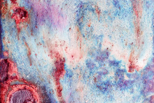 Texture luminosa astratta con divorzi di colori blu, viola, celesti, cremisi e rossi — Foto Stock