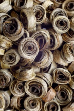 Elit yeşil çay Bükülmüş yaprakları. Yeşil çay en güçlü antioksidandır. Epidemiyolojik çalışmalarda yeşil çay tüketimi kalp hastalığı riskinin azalması ile ilişkilidir.