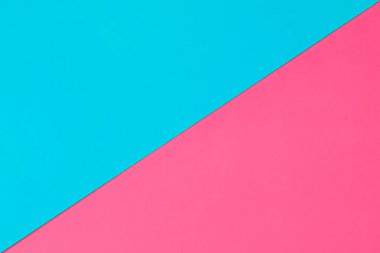 Cinsiyet tasarımı için çapraz dikişli mavi ve pembe karton çarşaflar. Boşluğu kopyala.