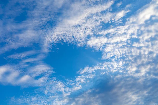 Sfocatura Nuvola Bianca Cielo Blu Immagine Sfondo Banner Design Copia — Foto Stock