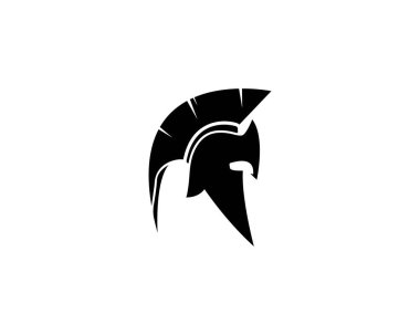 Spartalı kask logo şablonu