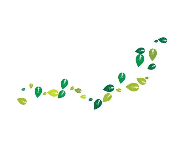 Conception de logo vecteur feuille d'arbre — Image vectorielle