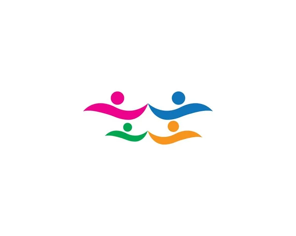 Πρότυπο λογότυπου οικογενειακής φροντίδας — Διανυσματικό Αρχείο