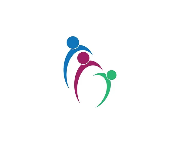Family Care logo template — Stock Vector
