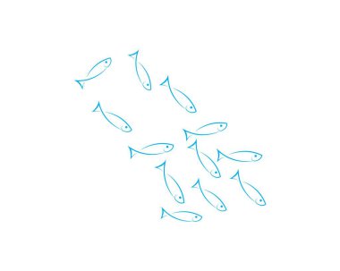 Balık logo şablonu