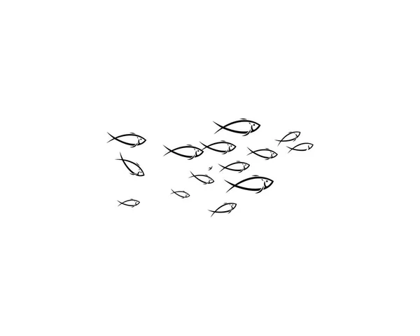 Рибу шаблон логотип — стоковий вектор