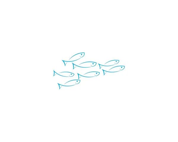 Plantilla de logotipo de pescado — Archivo Imágenes Vectoriales