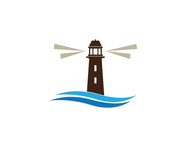 Light House logotyp mall — Stock vektor