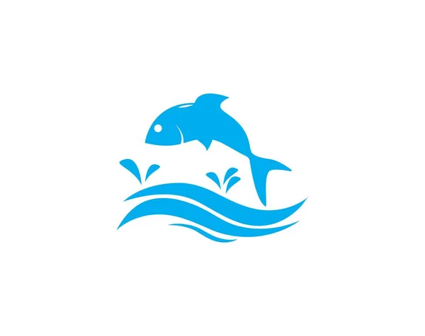 Fish Logo Template — Stock Vector