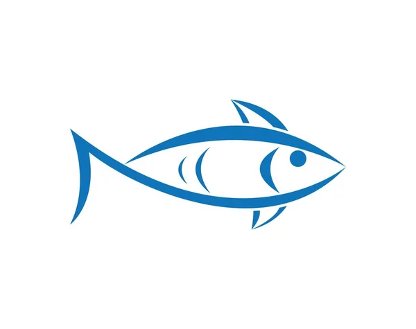 魚のロゴのテンプレート — ストックベクタ