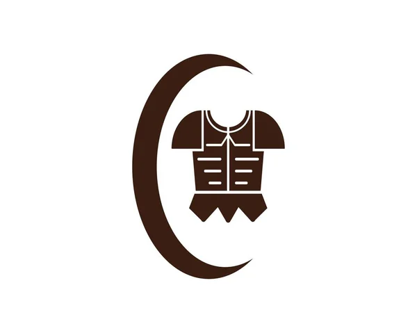 Modèle de logo armure — Image vectorielle