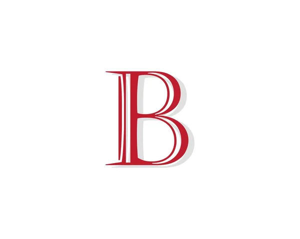 B Carta icono de diseño — Vector de stock