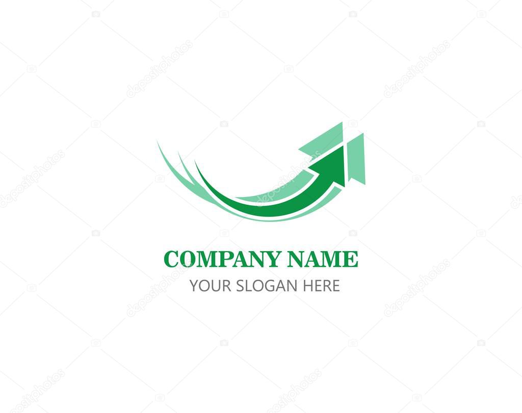 Arrows logo template vector icon illustration design