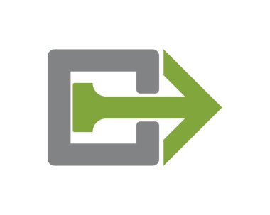 Ok vektör illüstrasyon simgesi logosu