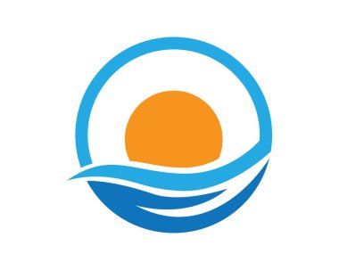 gün batımı logo şablonu 