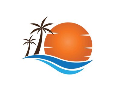 gün batımı logo şablonu