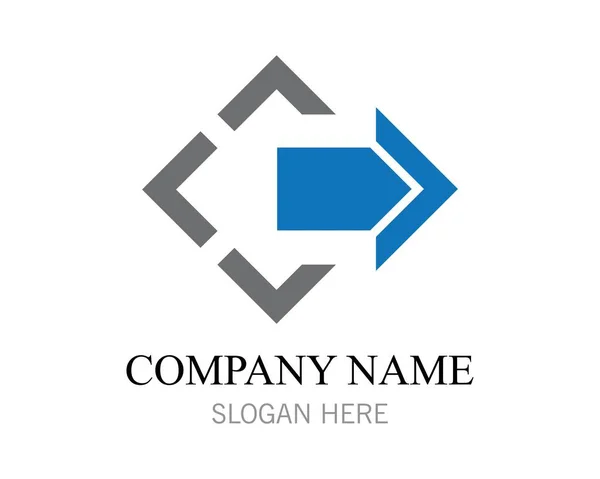 Icône illustration vectorielle flèches Logo — Image vectorielle