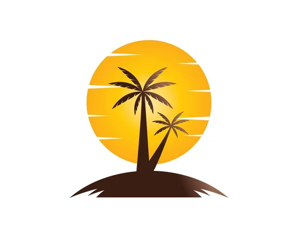 Plantilla de logotipo de puesta de sol — Vector de stock