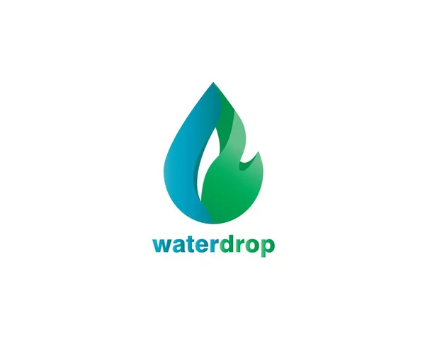 Modelo de logotipo gota de água —  Vetores de Stock