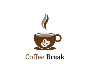 Kahve fincanı logo şablonu