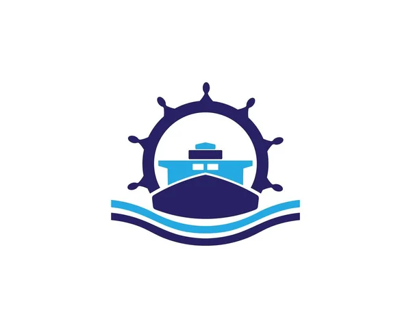 Логотип круизного лайнера — стоковый вектор
