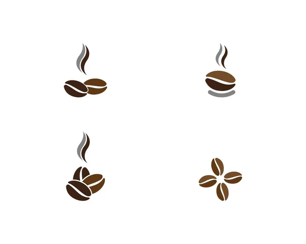 Plantilla de granos de café vector — Archivo Imágenes Vectoriales