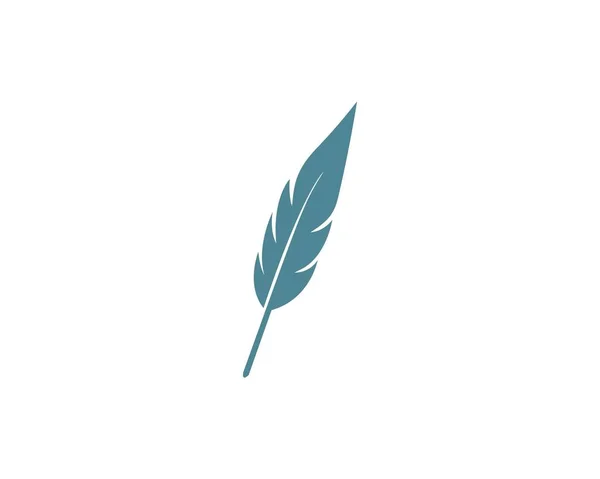 Перо шаблон логотип — стоковий вектор
