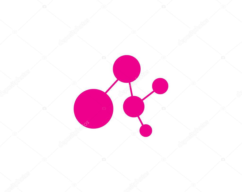 Molecule logo icon vector design
