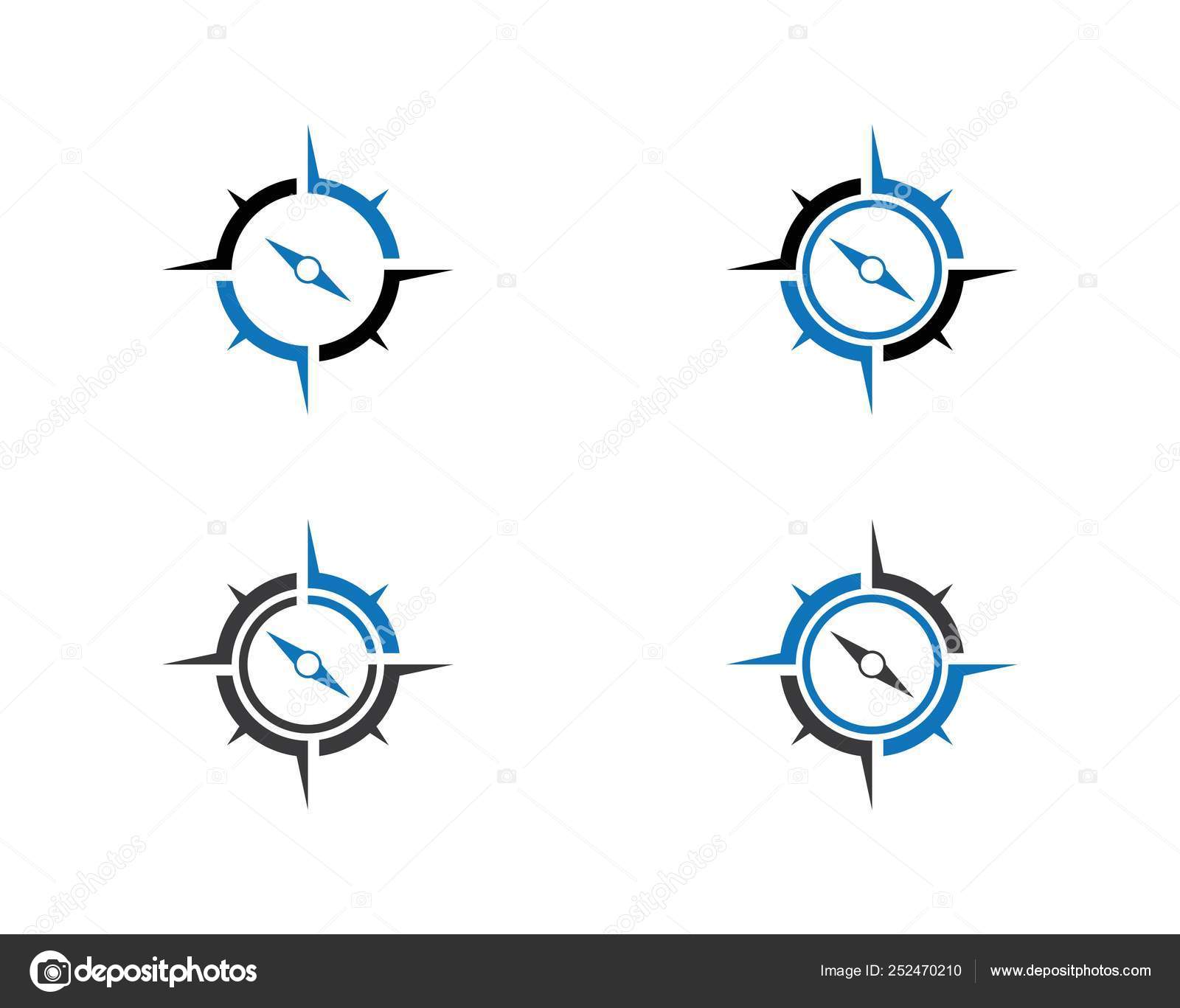 Vorlage Kompass Logo Vektorgrafik Lizenzfreie Grafiken C Uminurwakhidah875 252470210 Depositphotos