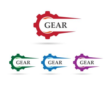 Dişli logo şablonu