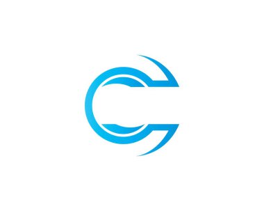 C harfi logo şablonu