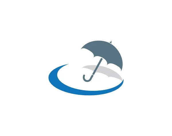 Umbrella logo template — Stock Vector