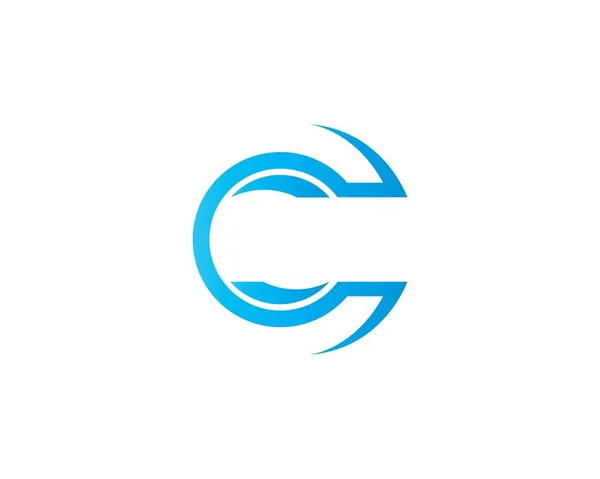 C harfi logo şablonu — Stok Vektör