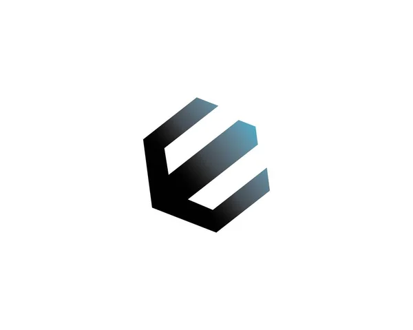 文字Eのロゴアイコンデザイン — ストックベクタ
